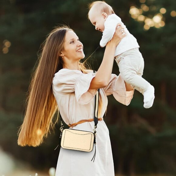 Leather Crossbody Bags for Women - Camera Bag Clutch - Picture 2 of 7